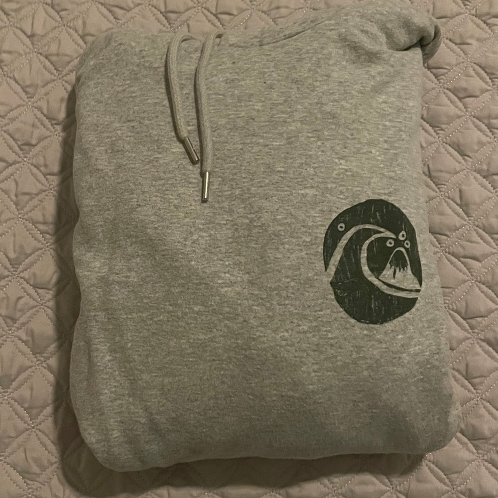 Quiksilver Gray Hoodie Medium
